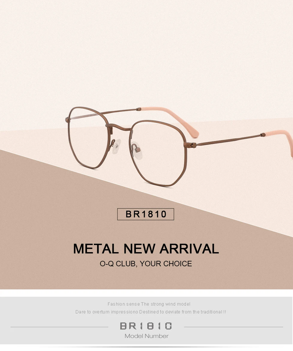 Винтажные оптические очки оправа брендовые дизайнерские очки ретро полигональные очки для мужчин и женщин металлические очки для близорукости