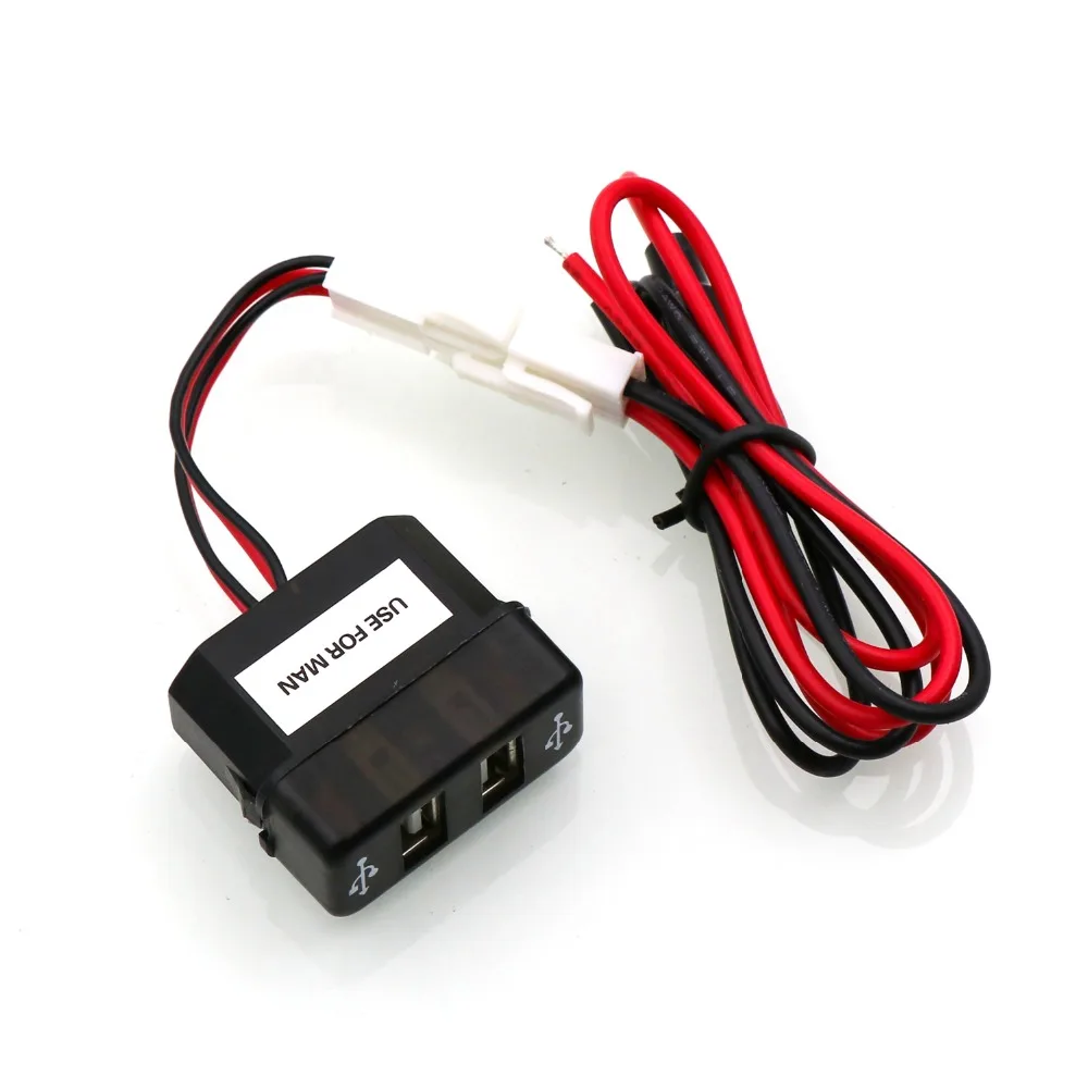Автомобильное зарядное устройство с двумя USB портами 5 В 2 1 а/2 А|Кабели адаптеры и