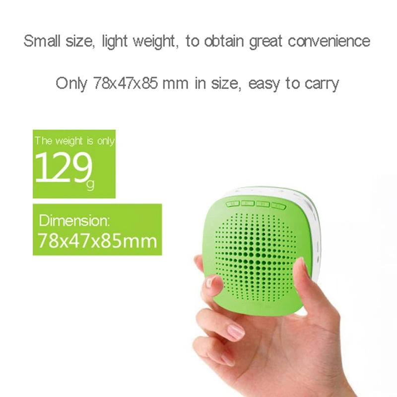 HAWEEL 5W Multi-function Portable Little Bee Voice Amplifier Speaker with Wired Microphone for Teacher / Tourist Guide