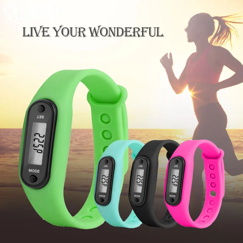 

2019 New Wrist Sport Watch Pedometer Run Step Distance Calorie Counter Fitness Gauge Step Tracker Digital LCD Pedometer Bracelet