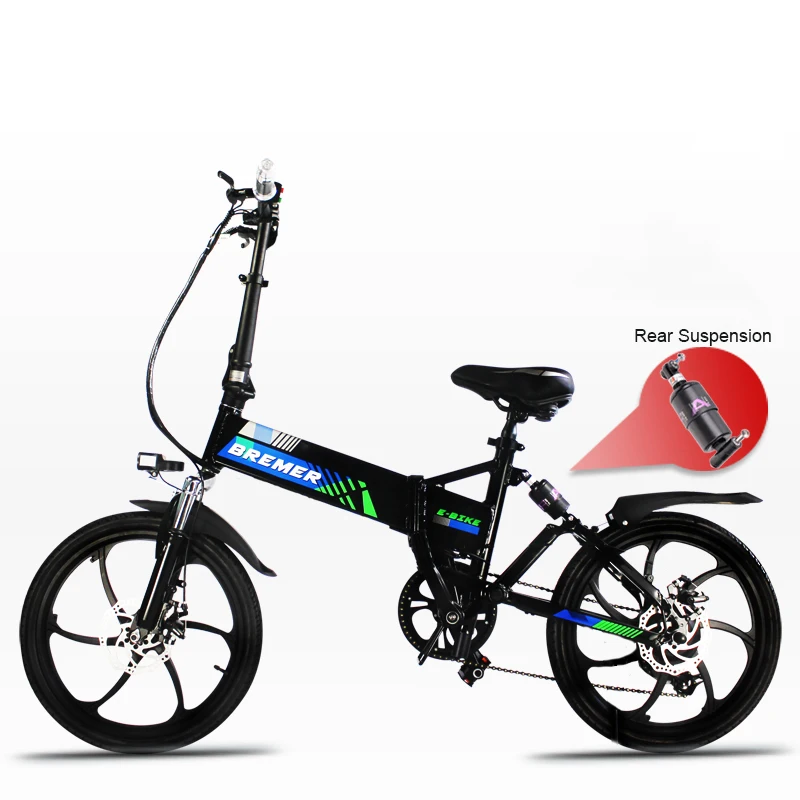 Excellent 20 inch folding electric bicycle lithium battery bicycle mini adult Hidden battery ebike men and women 500W electric bike 1