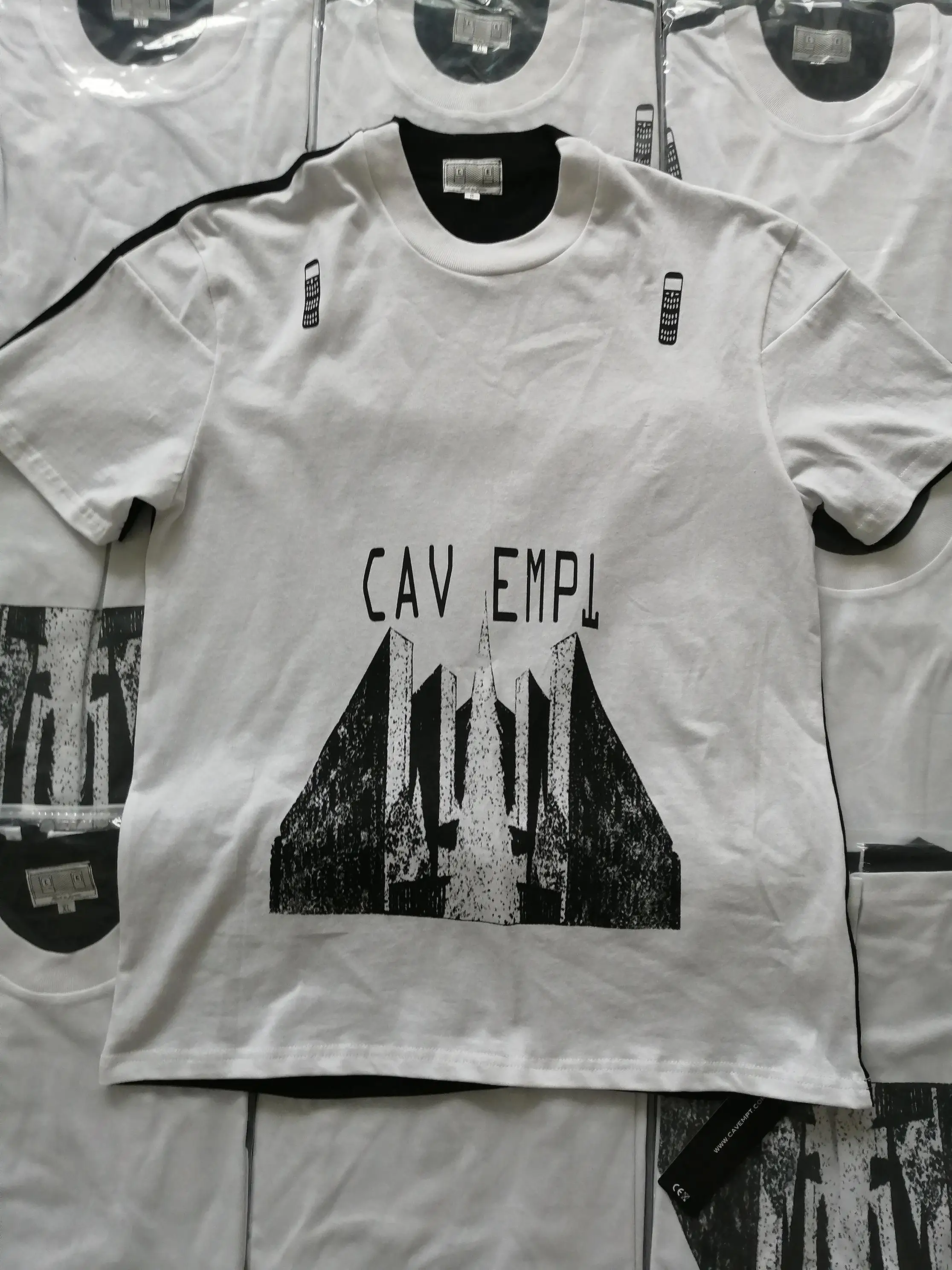 

19SS CAVEMPT t shirts men women 1:1 high quality patchwork cotton tshirt Hip Hop Skateboard Harajuku CAVEMPT T shirt