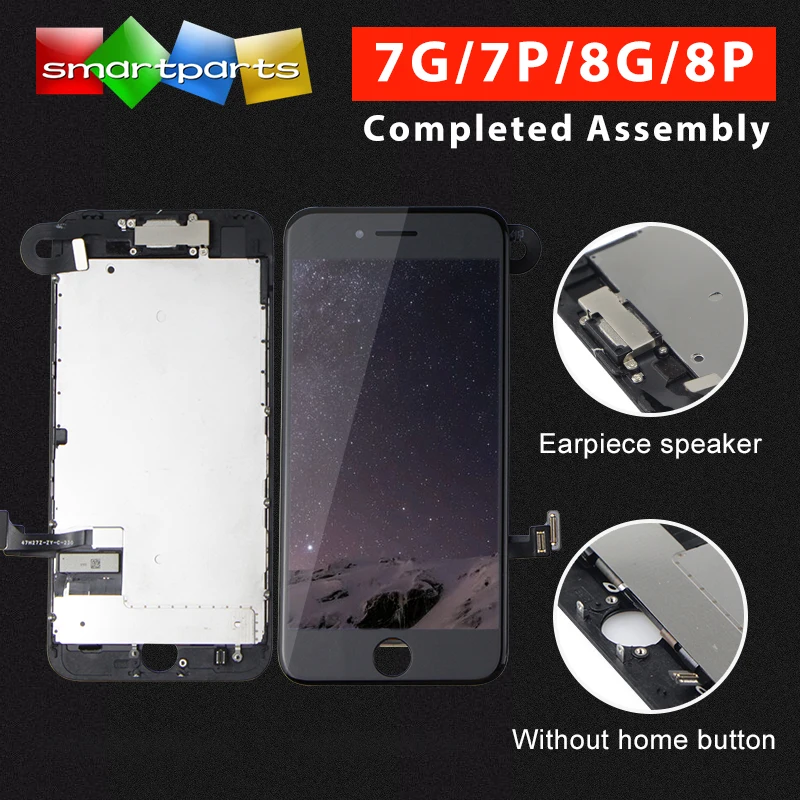

Superior Quality LCD For iPhone 7 7 Plus 8 8 Plus Completed LCD Screen Assembly Replacement With Front Camera+Speaker+Gift