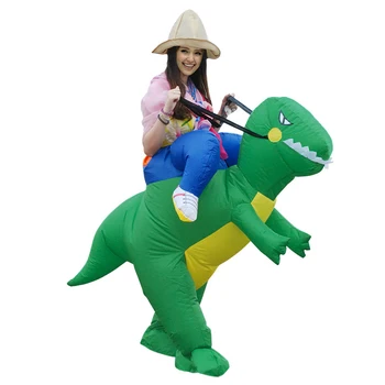 

Holiday Carnival decoration Costume Women Dinosaur Cowboy Inflatable Costumes Funny Party Dress Animal Cosply Halloween