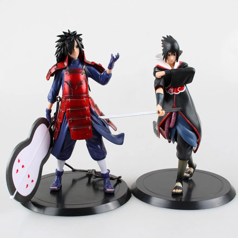 

2 Styles Anime Naruto Uchiha Madara Sasuke Action Figure PVC Model Toy Boy Birthday Christmas Gift Collections 18cm