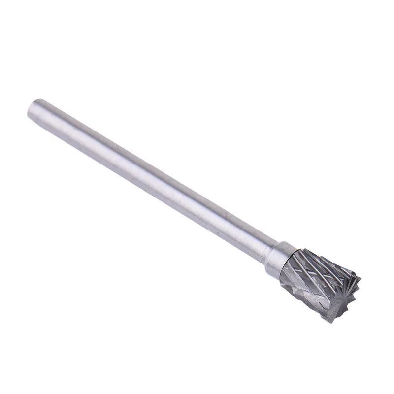 10pcs Tungsten Carbide Burrs Set Durable Milling Cutter Engraving Bits 6x3mm For Rotary Tools 