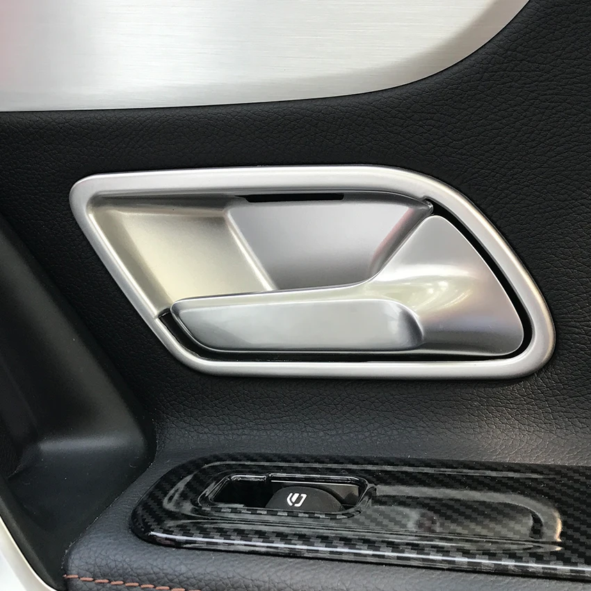Наклейки на дверные ручки для Mercedes Benz A CLA Class W177 C118 A180 A200 A220 CLA200|Лепнина интерьера| |