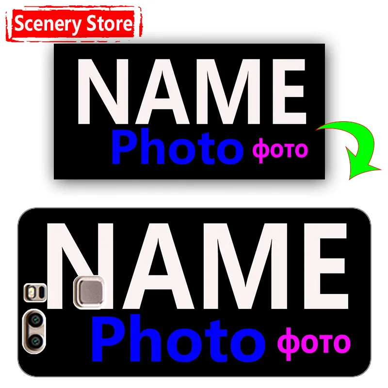 

Customiz Name Letter Photo Picture Cell Phone Case For Huawei Ascend P9 Plus P9+ 5.5" DIY Back Case Cover For Huawei P9 Plus