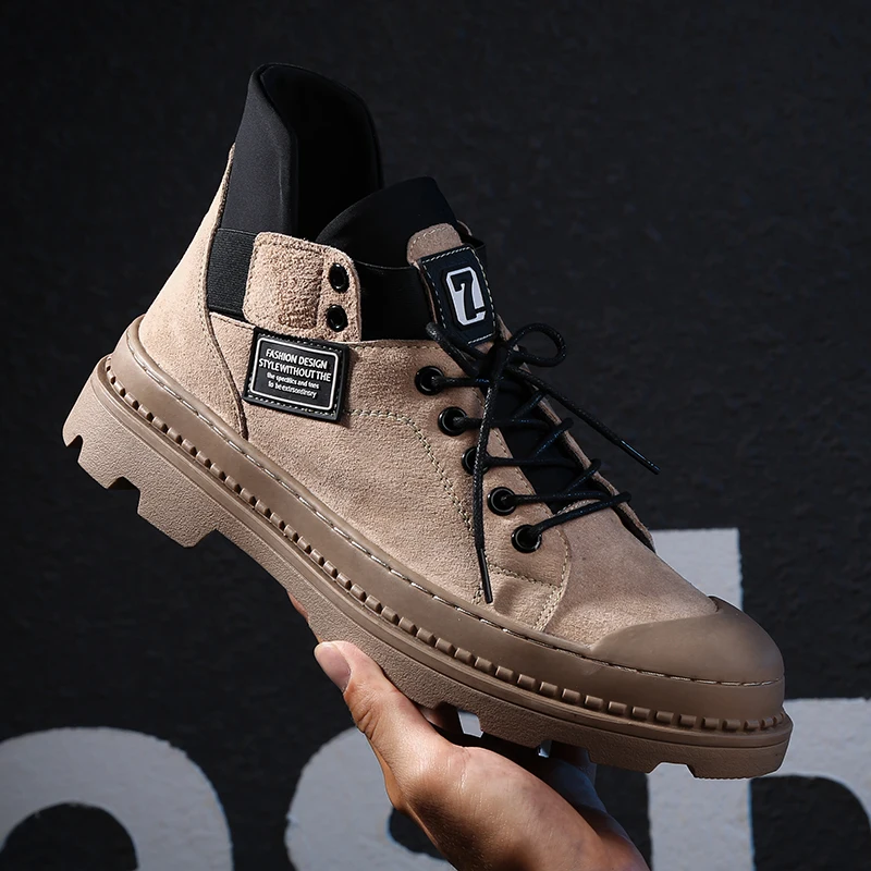 

Outdoor Fashion Genuine Leather Ankle Boots Italian Real Leather Men Boots Winter Shoes Footwear Fashion Vintage Men Shoes k4