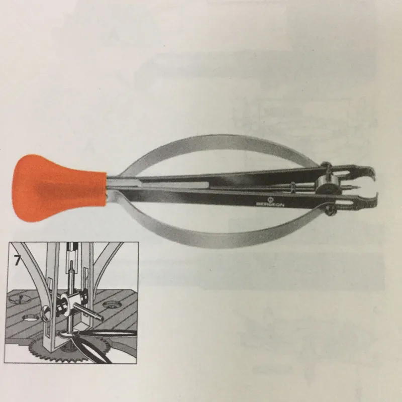 Bergeon 30671-7 для удаления рук, который удаляет руки, не прикасаться к циферблату изогнутые циферблаты, движение без циферблата инструменты для часов