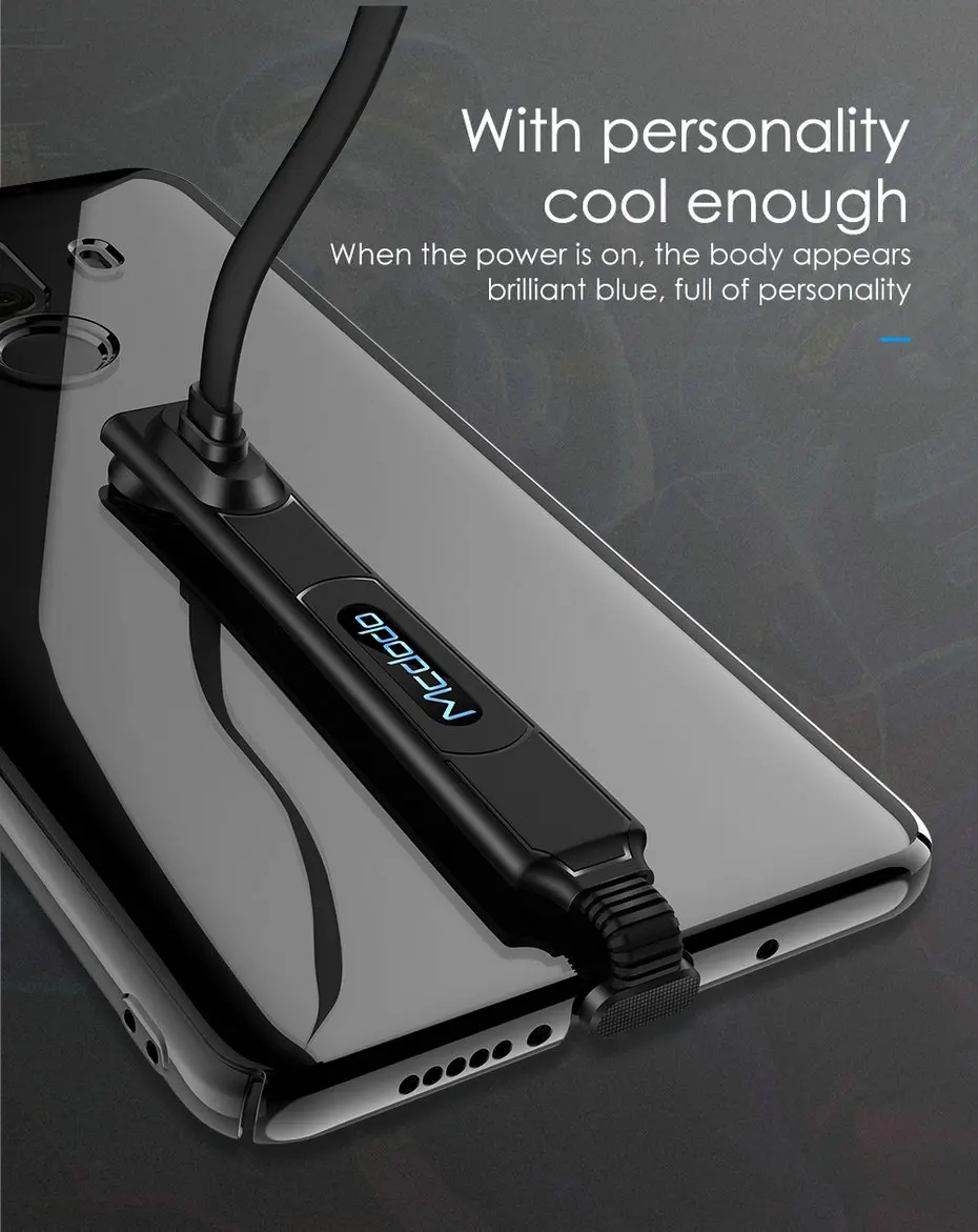 Mcdodo usb type-C кабель для samsung S9 S8 Xiaomi Redmi Note 7 2A Быстрая зарядка USB C для HUAWEI P30 Pro P20 игровой кабель для передачи данных Шнур