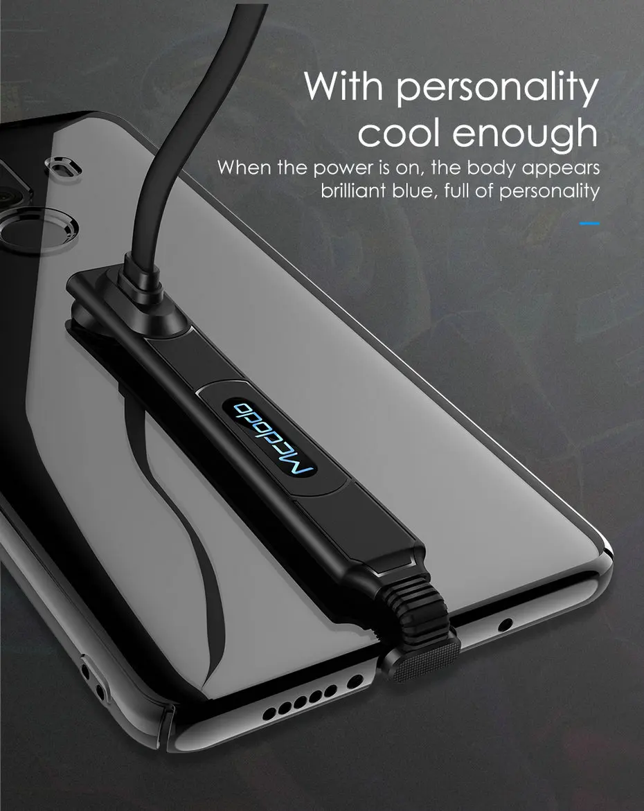 Mcdodo USB Type C Cable for Samsung S9 S8 Xiaomi 4C 2A Fast Charging USB C Cable for HUAWEI P20 P10 lite Type-C Cable Cord (9)