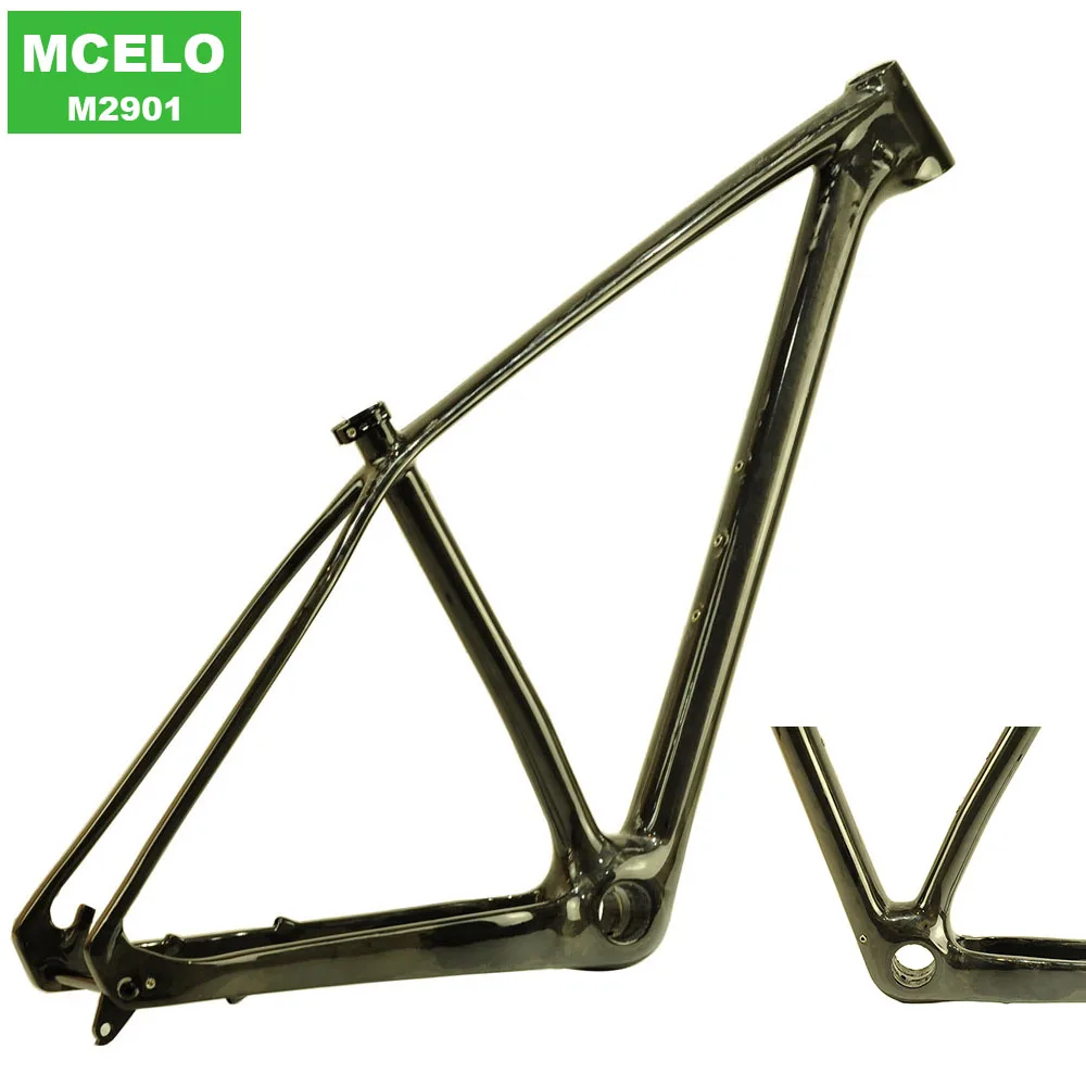 

MCELO carbon bicycle frame carbon frame carbon bike mtb frame 29er boost with Through axle hanger headset telaio mtb carbon 29er