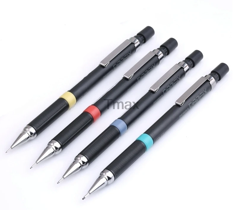 

4 Pieces Zebra DM5-300 Automatic Mechanical Pencil 0.3/0.5/0.7/0.9mm Japan With Eraser Office and School writing supplies