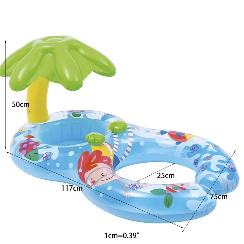 Детский бассейн Надувное двойное детское безопасное сиденье для родителей и детей