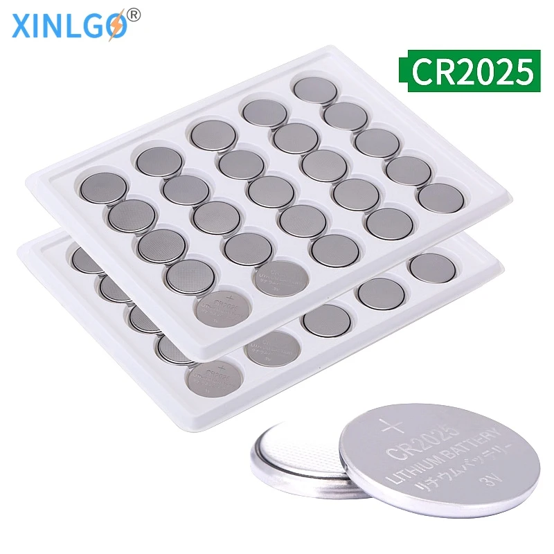 

50pcs/lot CR2025 Battery 3 Volt Lithium Battery Coin Button Cell Dl2025 Ecr2025