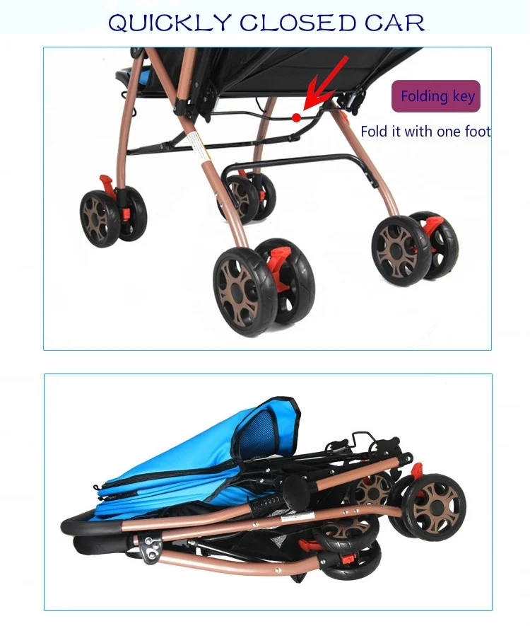 Baby Stroller Travel Pram Kids Carriage Baby Stollers Foldable Pushchair No Tax and Shipping From EU or CN