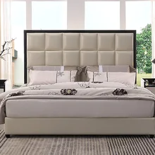 Европа и Америка натуральная кожаная кровать рама мягкие кроватки мебель для спальни cama muebles de dormitorio/camas quarto 1,8*2 м