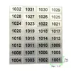 1000 Silver Consecutive Number Inventory Stickers  001 to 10000 For Choice Waterproof 20mm x 10mm ► Photo 3/6