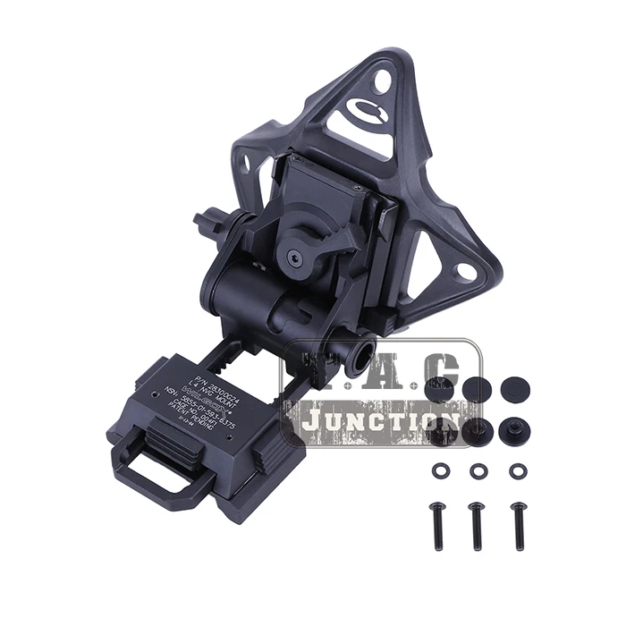 

Wilcox L4 G24 Style Breakaway MICH ACH Helmet NVG Mount + Shroud Night Vision Goggle AN/PVS-7 14 15 18 21 Black Metal L4G24