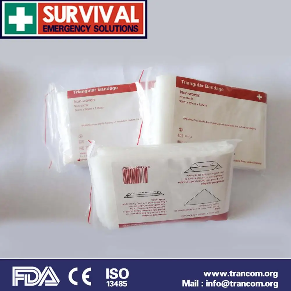 96*96*136cm New Bandage Medical Burn dressing Bandage Triangular First