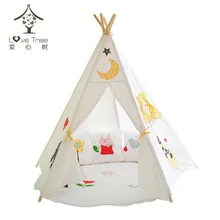 Dream House игровой домик для детей классический сплошной белый четыре шеста одно окно стиль тент индейский вигвам для детей отличный подарок для детей