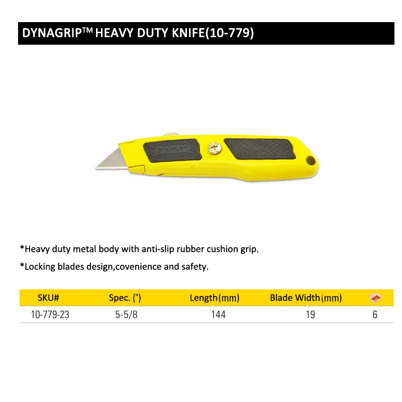 10-779-23 stanley knife heavy duty size