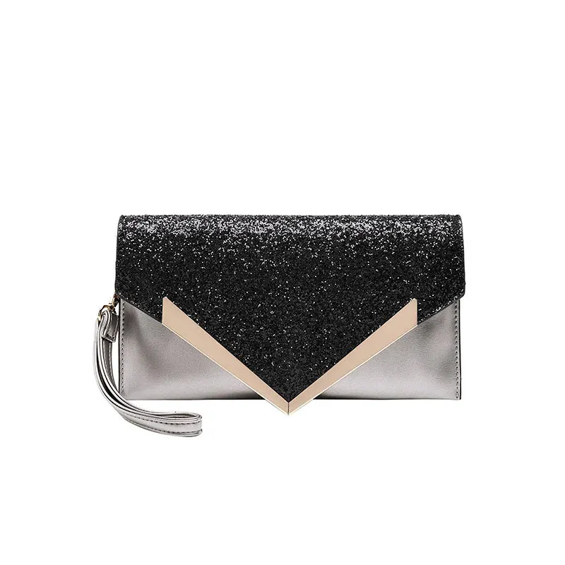 

High Texture Lady Hands Bag New European Beauty Bag Fashion Sequins Small Single Shoulder Bag Female Oblique Cross Bag