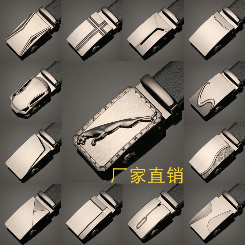 

New Brand Belt Men Good Quality Cowskin Genuine Luxury Leather Men's Belts for Men Male Metal Automatic Buckle