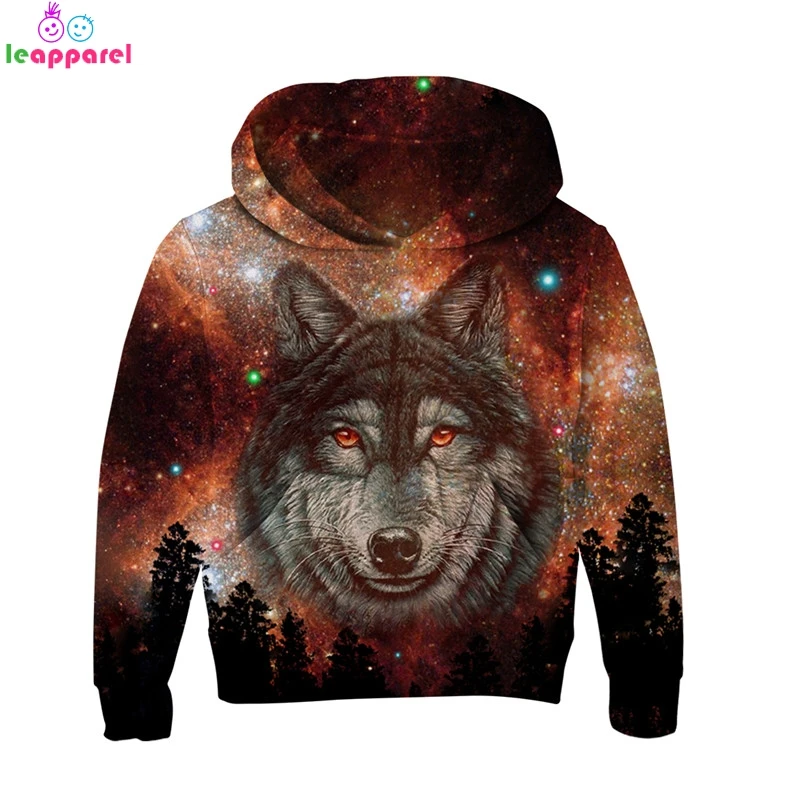 

New Autumn Baby Girl Clothes Boys Hoodies 2019 Forest Space Galaxy Print 3D Hooded Coat Pullover Hoody Tops Kids Sweatshirts