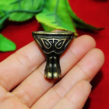 

29*27MM Antique Brass Jewelry Gift Box Wood Case Decorative Feet Leg Corner Protector