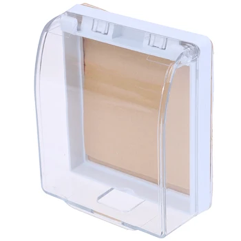 

Plastic Wall Switch Waterproof Cover Box Wall Light Panel Socket Doorbell Flip Cap Cover Clear Bathroom Kitchen Accy Wholesale