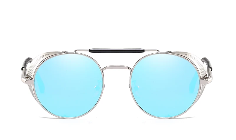 LEIDISEN, стимпанк, солнцезащитные очки для мужчин и женщин,, фирменный дизайн, солнцезащитные очки для дам, панк очки, винтажные, женские, мужские очки - Цвет линз: NO7