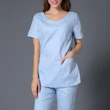 Лабораторное пальто, хирургическая Кепка, Новое поступление, хлопок, милый цвет, для молодых женщин, больница, медицинский скраб, одежда, униформа, набор, приталенный