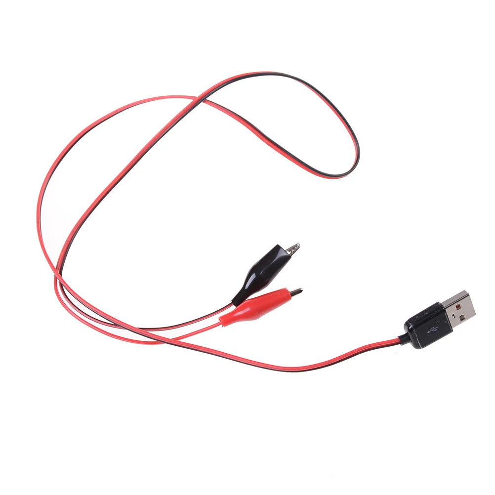 Male/female to USB tester Detector DC Voltage meter ammeter capacity power meter monitor etc USB Alligator clips Crocodile wire