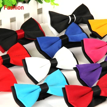 

Mens Business Solid Color Bow Tie Fashion Classic Hand Made Cheap Necktie Casual Wedding Bow Tie For Adult Unisex