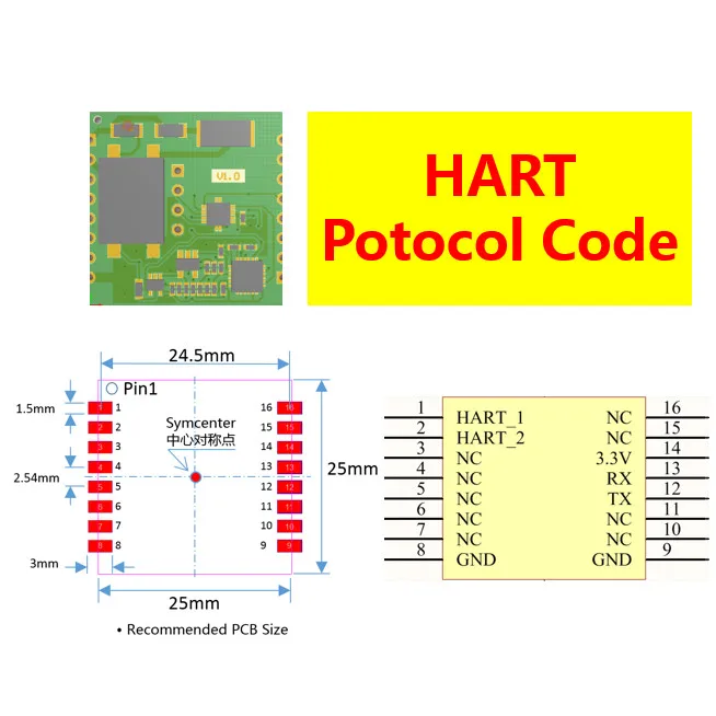 

HART UART TTL serial port modem,AD5700 chip module,Needn't rts,270R and isolate transformer,best selling