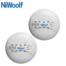 NiWoolf 433 МГц беспроводной детектор дыма высокочувствительный датчик дыма для нашей домашней охранной системы(Wifi/PSTN/GSM