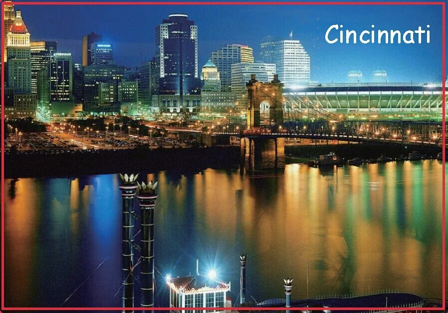 

Free Shipping 78*54mm Cincinnati Souvenir Fridge Magnet 20011 Order your personal souvenirs