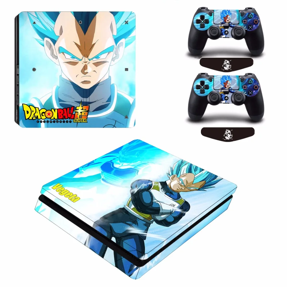 ARRKEO Dragon Ball Z Сон Гоку Вегета мужские шорты для купания виниловая наклейка PS4 тонкая кожа Стикеры для sony Игровые приставки 4 Slim консоли и 2 контроллеры