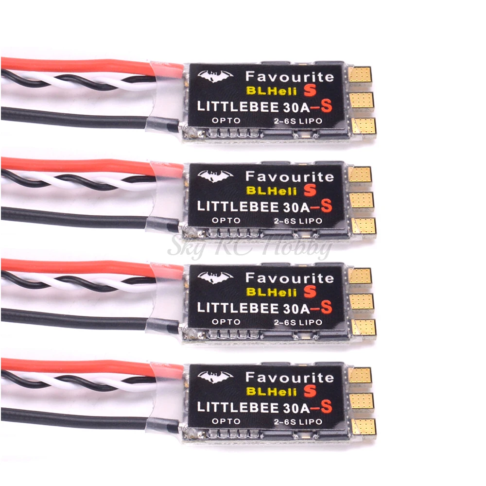 Favourite FVT LittleBee 30A-S 30A ESC BLHeli_S OPTO 2-6S Supports Mulitshot Oneshot42 OneShot125 (1)