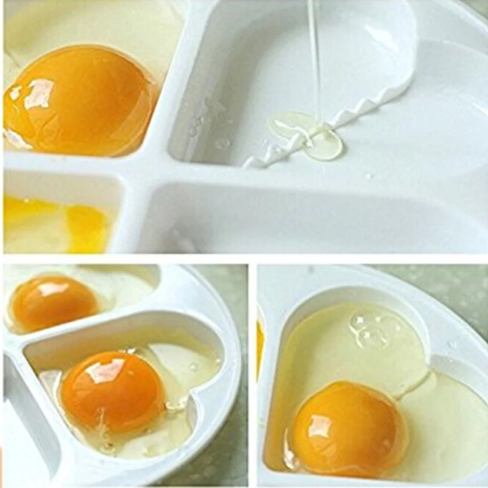 Newcomdigi Egg Poacher Microwavable Poached Maker Steamer Easy Newcomdigi Egg Poacher Microwavable Poached Maker Steamer Easy Cooker Scrambled Container Cookware 4 Eggs Plastic In Poachers From Home Garden