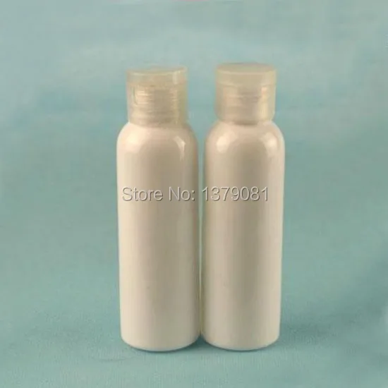 50 шт. 60 мл пустой белый Пластик пакет бутылка Crystal Clear/белый/черный флип лучших Кепки пустые упаковки контейнеры