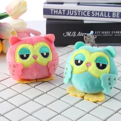 Llaveros de peluche de 9cm para niños, llaveros de búho, juguetes de peluche de animales de peluche, muñecos colgantes pequeños, regalo de fiesta de boda, juguetes de peluche