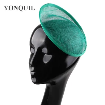 

20cm dark green Sinamay Base Fascinator Hat Hair Accessories Millinery Material Handmade DIY Wholesale Free shipping 5Pcs/Lot