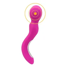 YEMA USB Rechargeable Bend Handle Magic Wand Vibrator Sex toys for Women G Spot Stimulate Anal plug Sex Machine