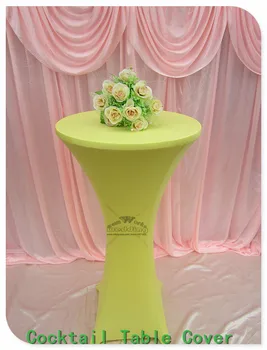 

31 Colors Lycra/Spandex Cocktail Table Cover/Tablecloth for Wedding/Hotel/Banquet/Party decor&textile-Factory direct sales