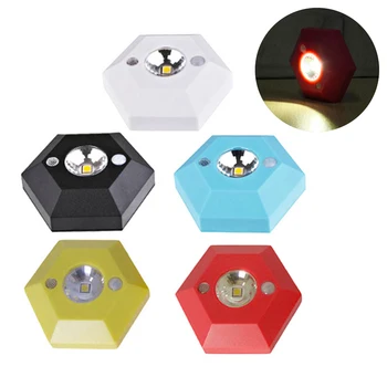 

1pc Hexagon Body Induction Lamp 4.5V High-brightness LED Motion Sensor Light Wardrobe Corridor Door Lock Drawer Lamp