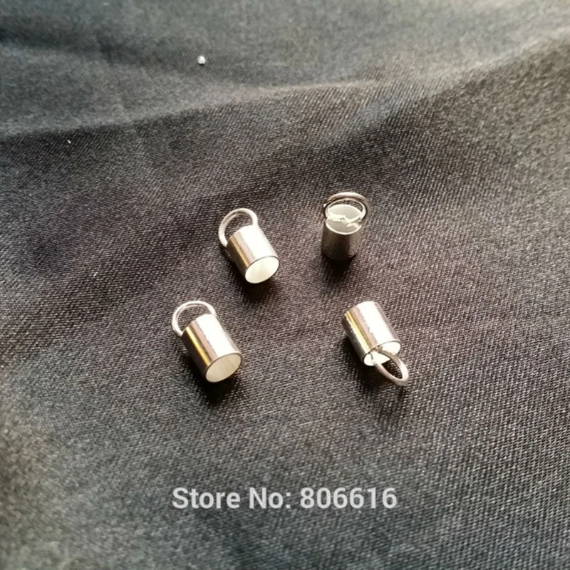 

" Fake One Penalty Ten " (For 4MM Width Rope) 20Pcs 925 Sterling Silver Jewelry Connectors Findings