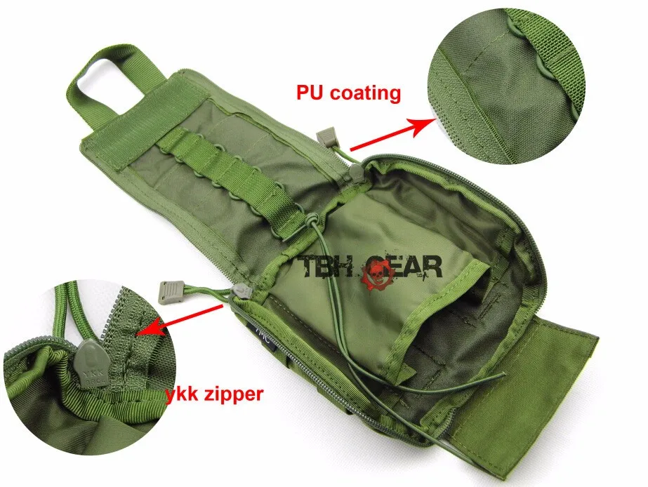 TMC Травма Комплект чехол в стиле милитари медицинская сумка Молл Системы оливкового цвета PU покрытие (SKU12050191)